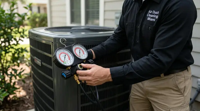 Complete HVAC system cleaning Miami