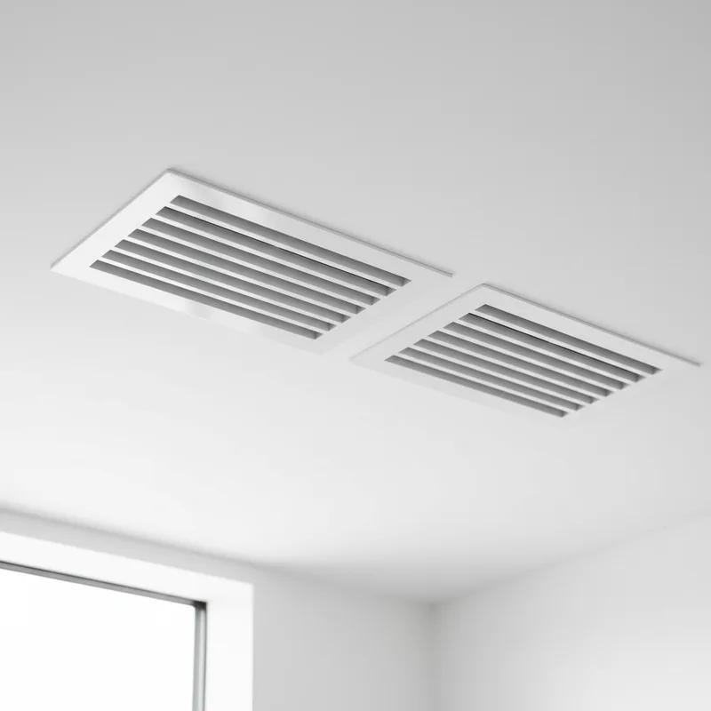 Clean air vent registers after professional duct cleaning